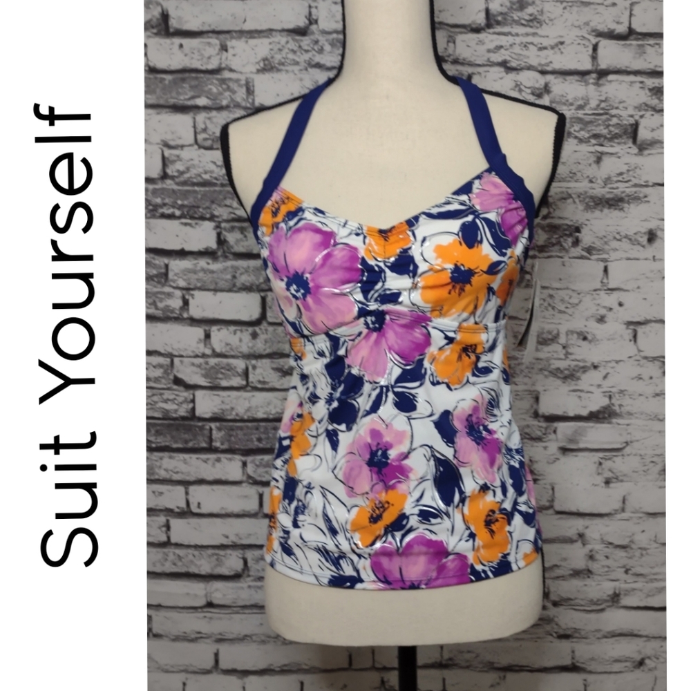 Suit yourself floral tankini top